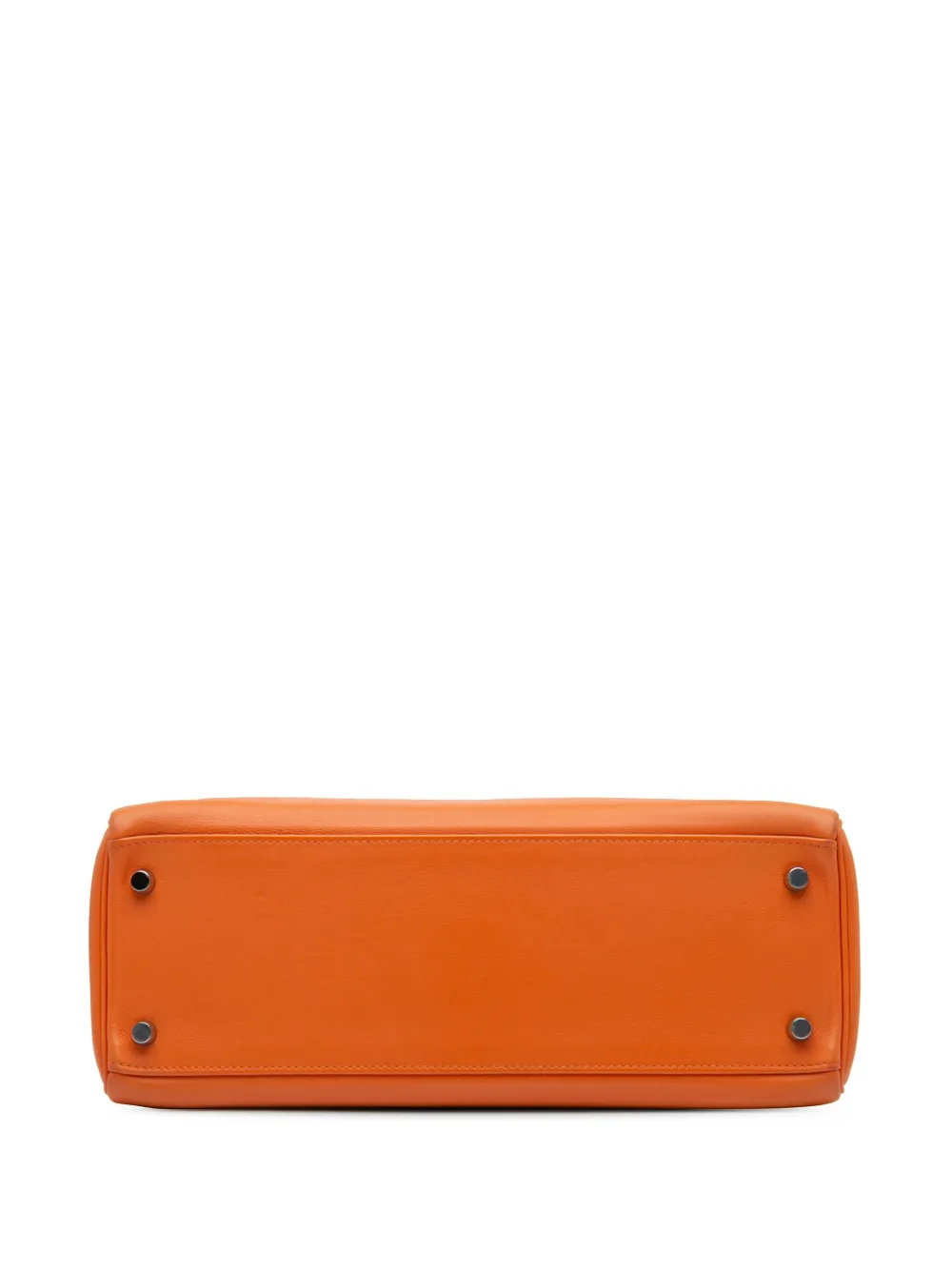 Pre-owned Hermes 2009 Swift Kelly Ii Retourne 32 Satchel In Orange
