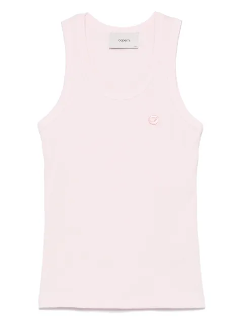 Coperni ribbed logo tank top