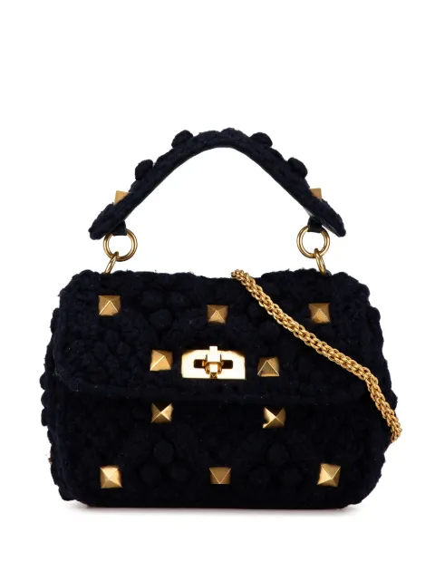 Valentino Garavani Pre-Owned 2018-2024 Medium Cashmere Roman Stud satchel