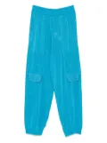 Akep lurex-detail track pants - Blue