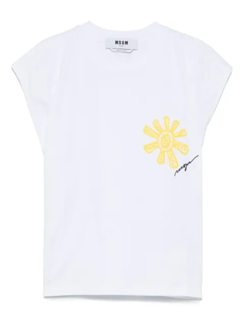 MSGM sun-embroidery T-shirt