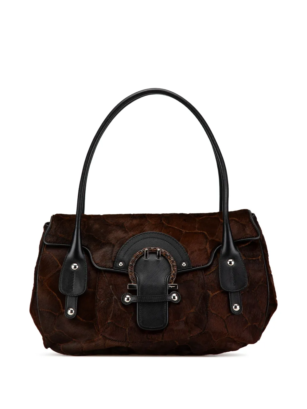 Ferragamo Pre-Owned sac à main en poils de poney 20e siècle | marron | Image 1