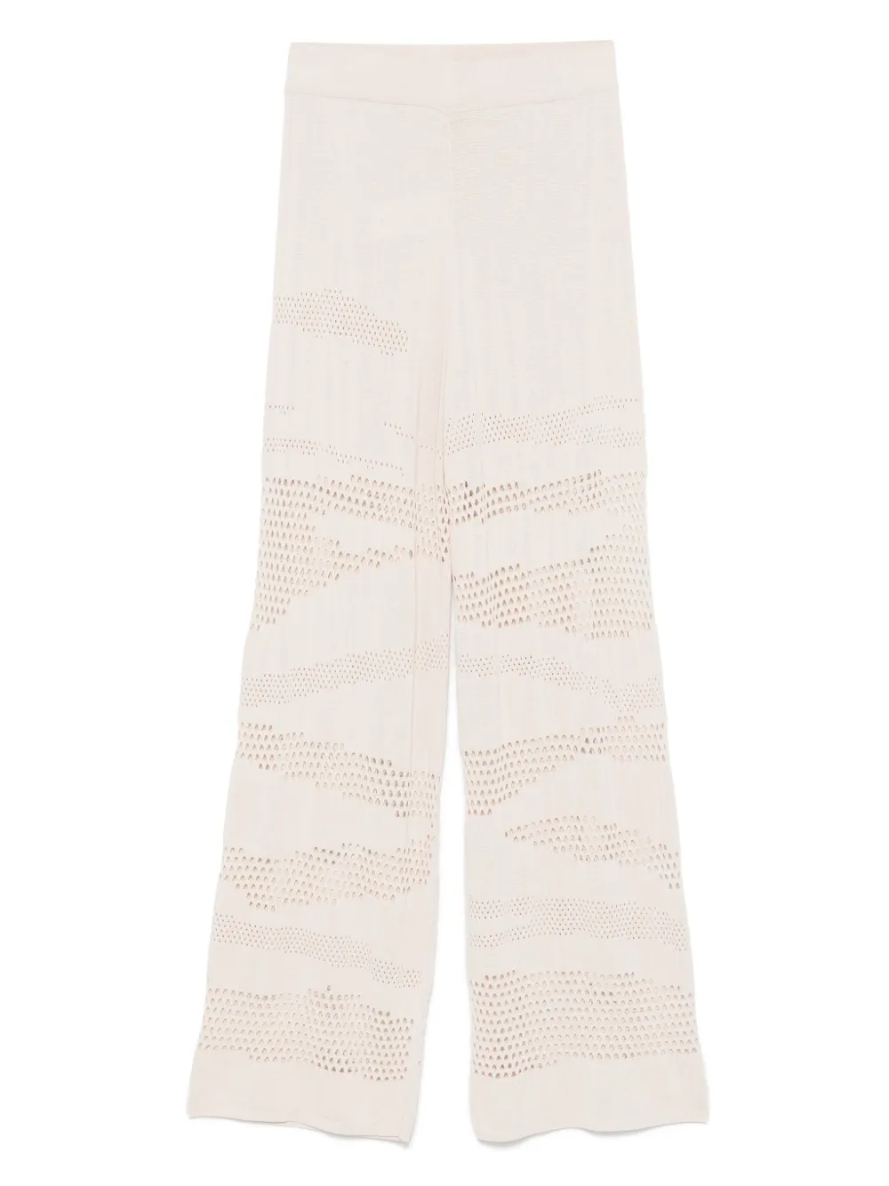 Akep zebra-effect knitted trousers | Neutrals | Image 1