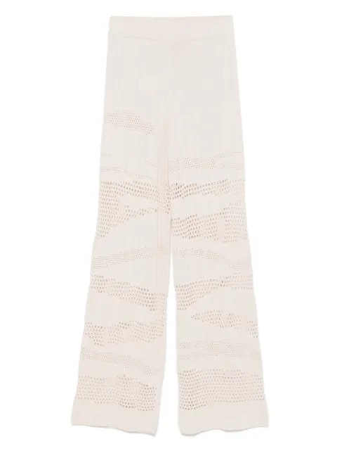 Akep zebra-effect knitted trousers