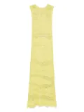 Akep zebra-effect knitted maxi dress - Green