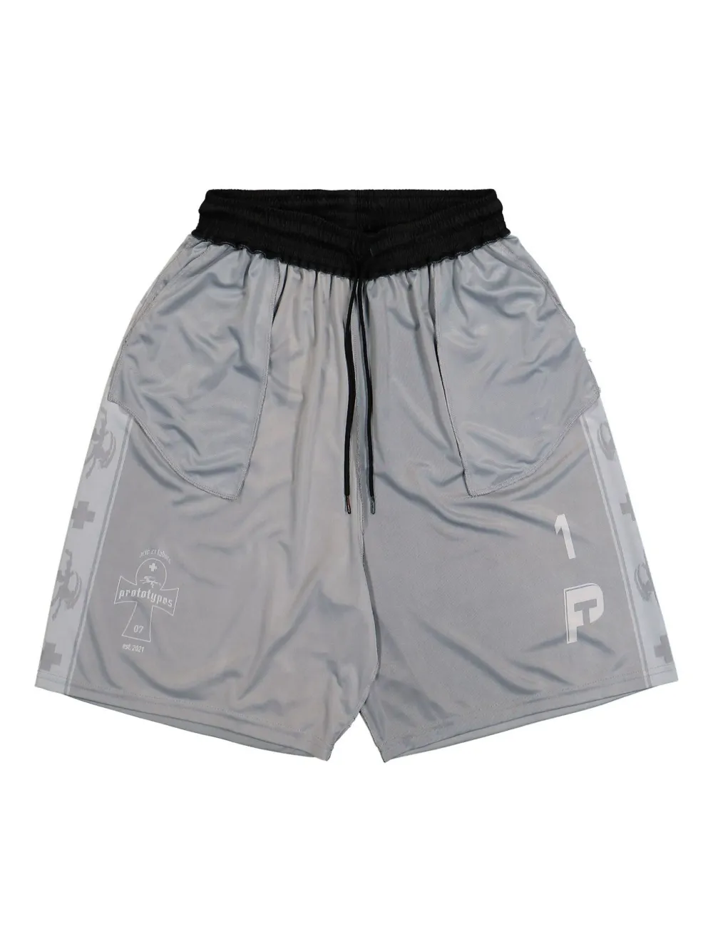 Prototypes Inside Out Football Shorts In Grau