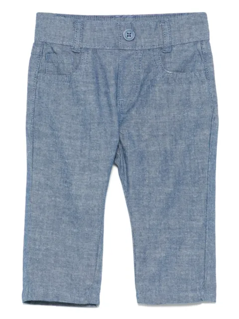 TRUSSARDI JUNIOR pantalones de tejido cambray
