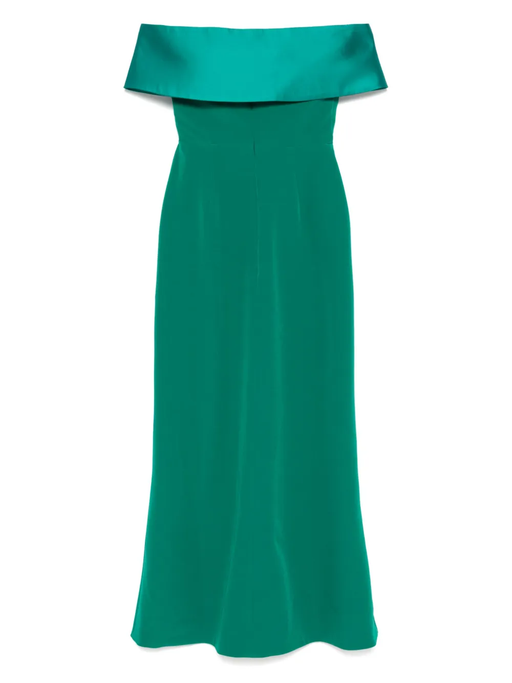 rheacosta Rhea Costa Maxi-jurk met asymmetrische hals - Groen