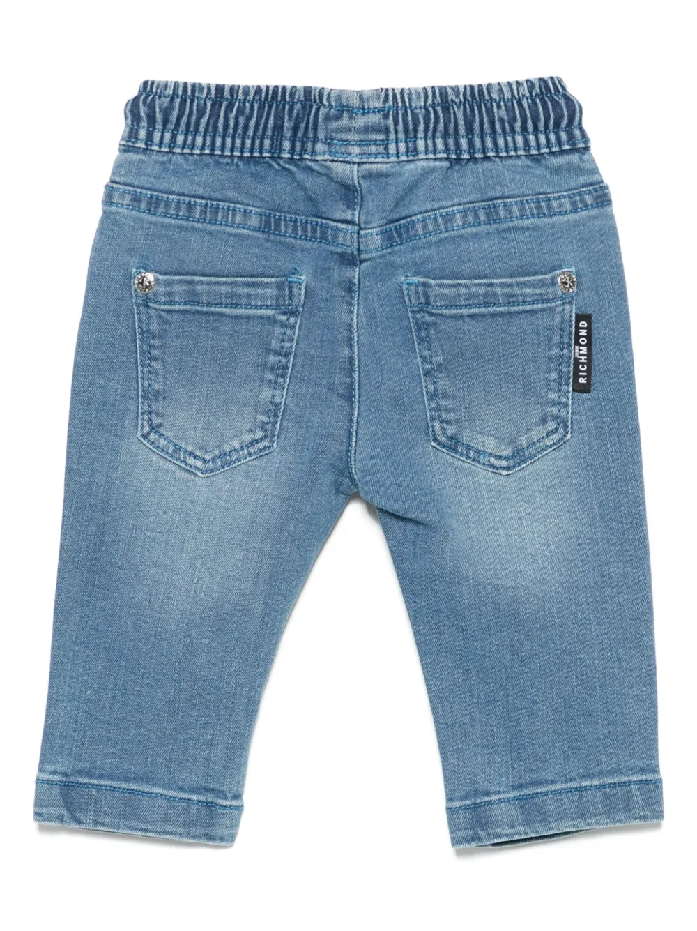 John Richmond Junior Jeans met logoprint Blauw