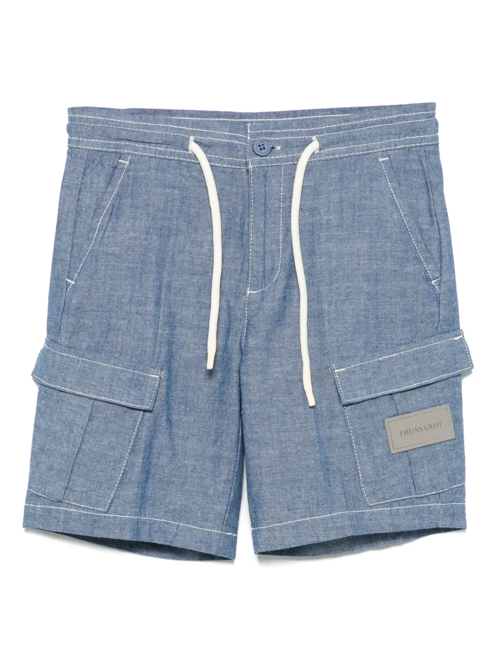 TRUSSARDI JUNIOR Shorts met logopatch Blauw