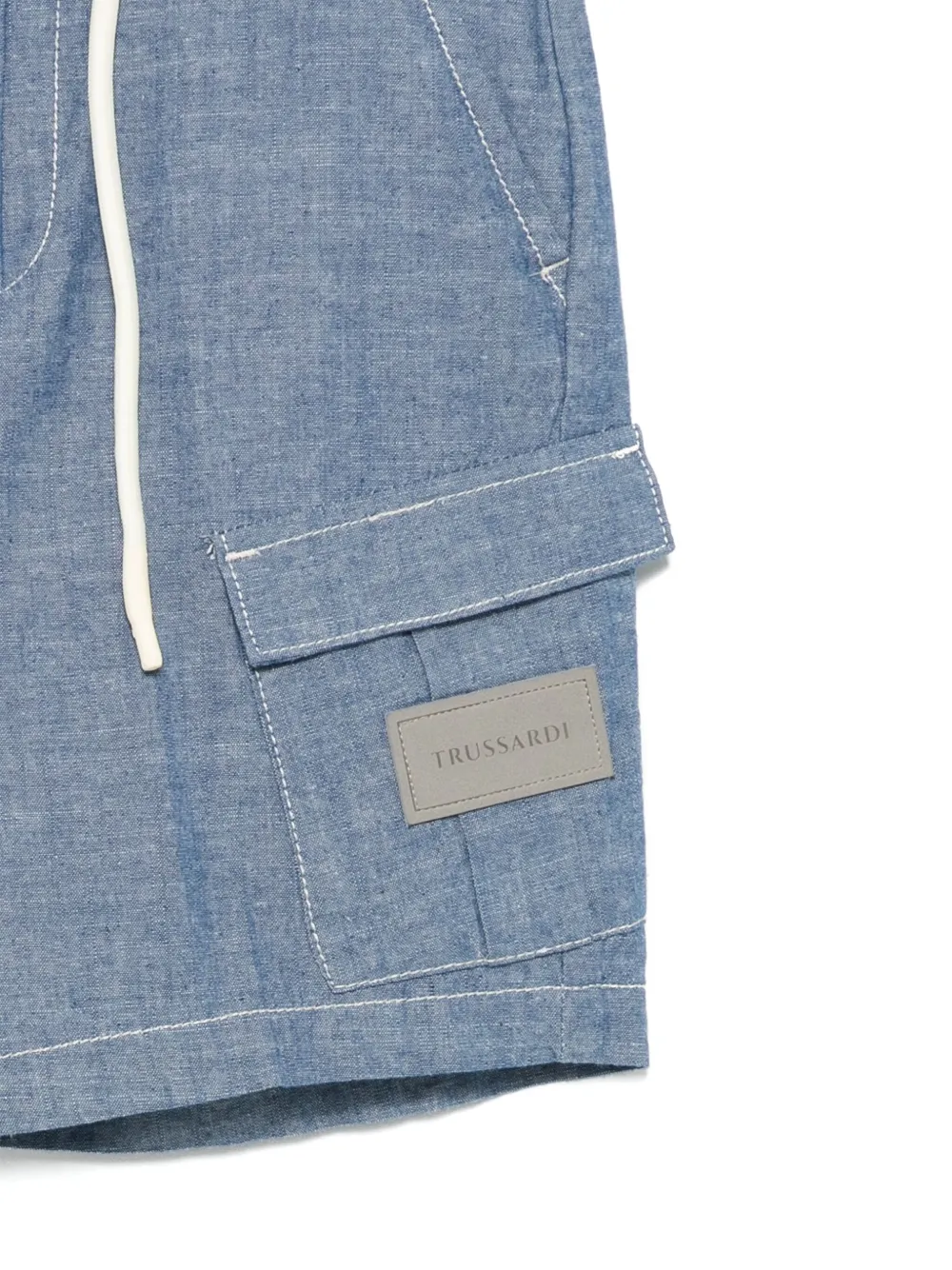 TRUSSARDI JUNIOR Shorts met logopatch Blauw