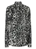 Roberto Cavalli leopard-print shirt - Black