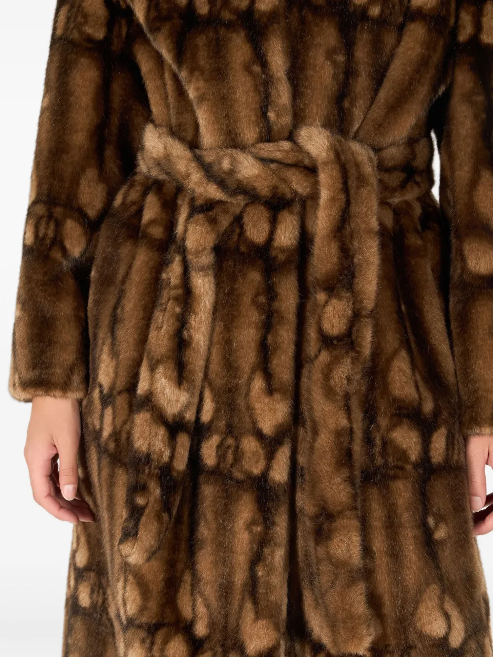 Roberto Cavalli belted faux-fur coat | Image 6