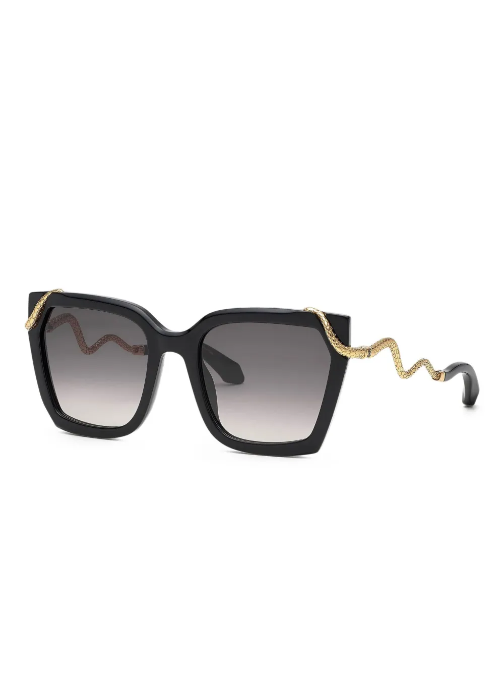 Roberto Cavalli Zonnebril met cat-eye montuur Zwart