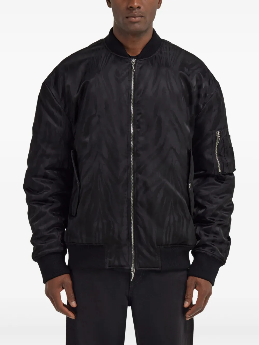 Roberto Cavalli Zebra-print Bomber Jacket