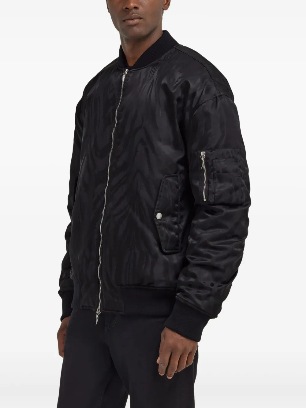 Roberto Cavalli Zebra-print Bomber Jacket