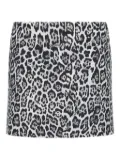 Roberto Cavalli leopard-print mini skirt - Black