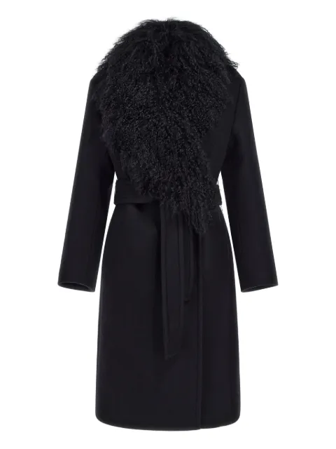 Roberto Cavalli shearling-collar coat