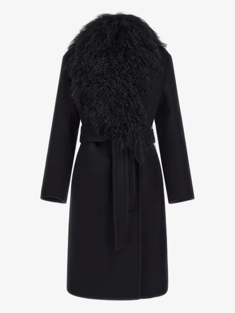 Roberto Cavalli shearling-collar coat