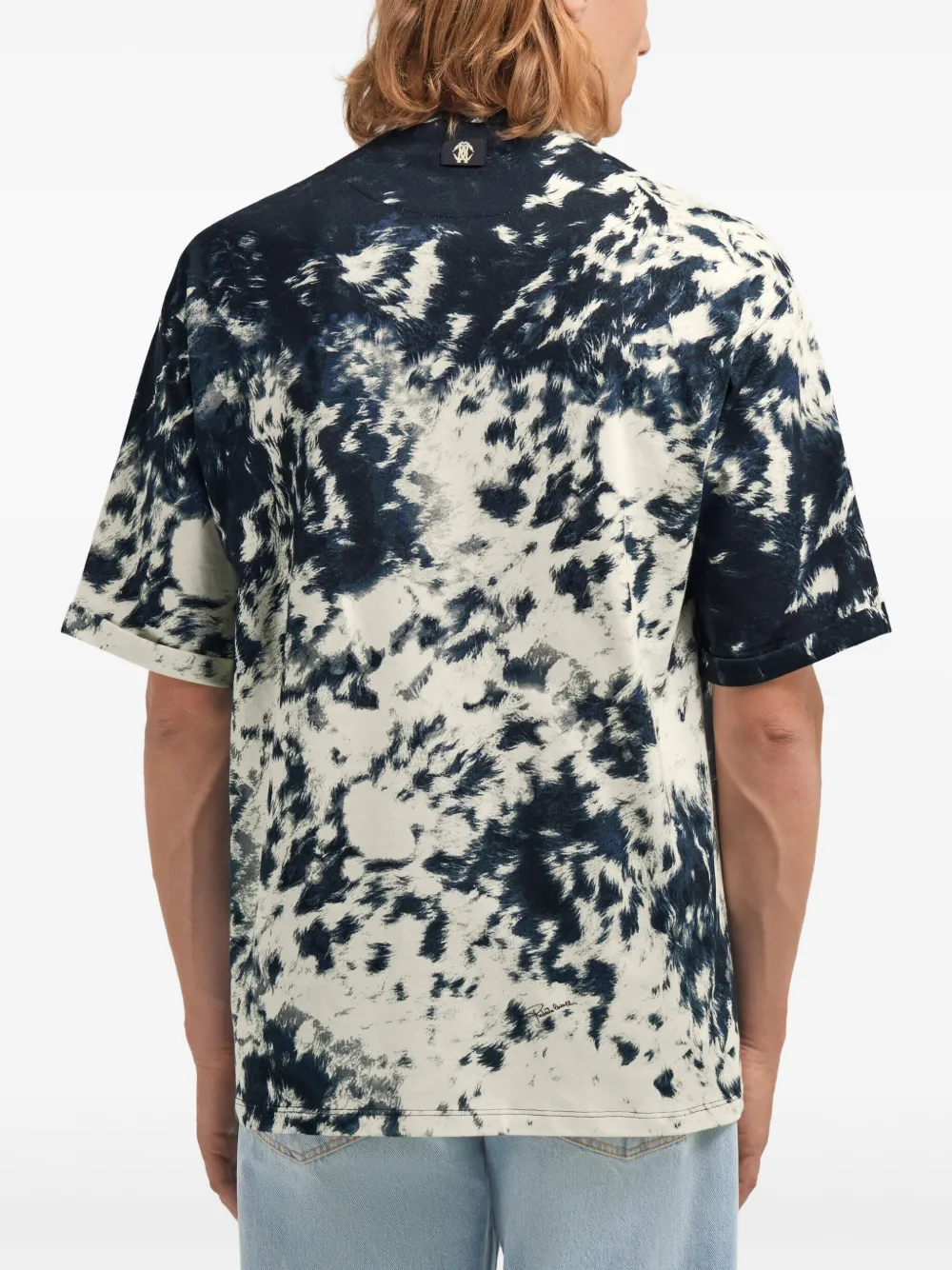 Roberto Cavalli T-shirt met Appaloosa-print Blauw