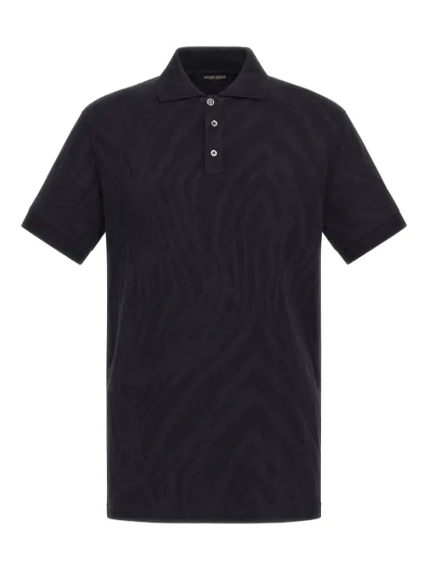 Roberto Cavalli playera tipo polo con motivo de cebra