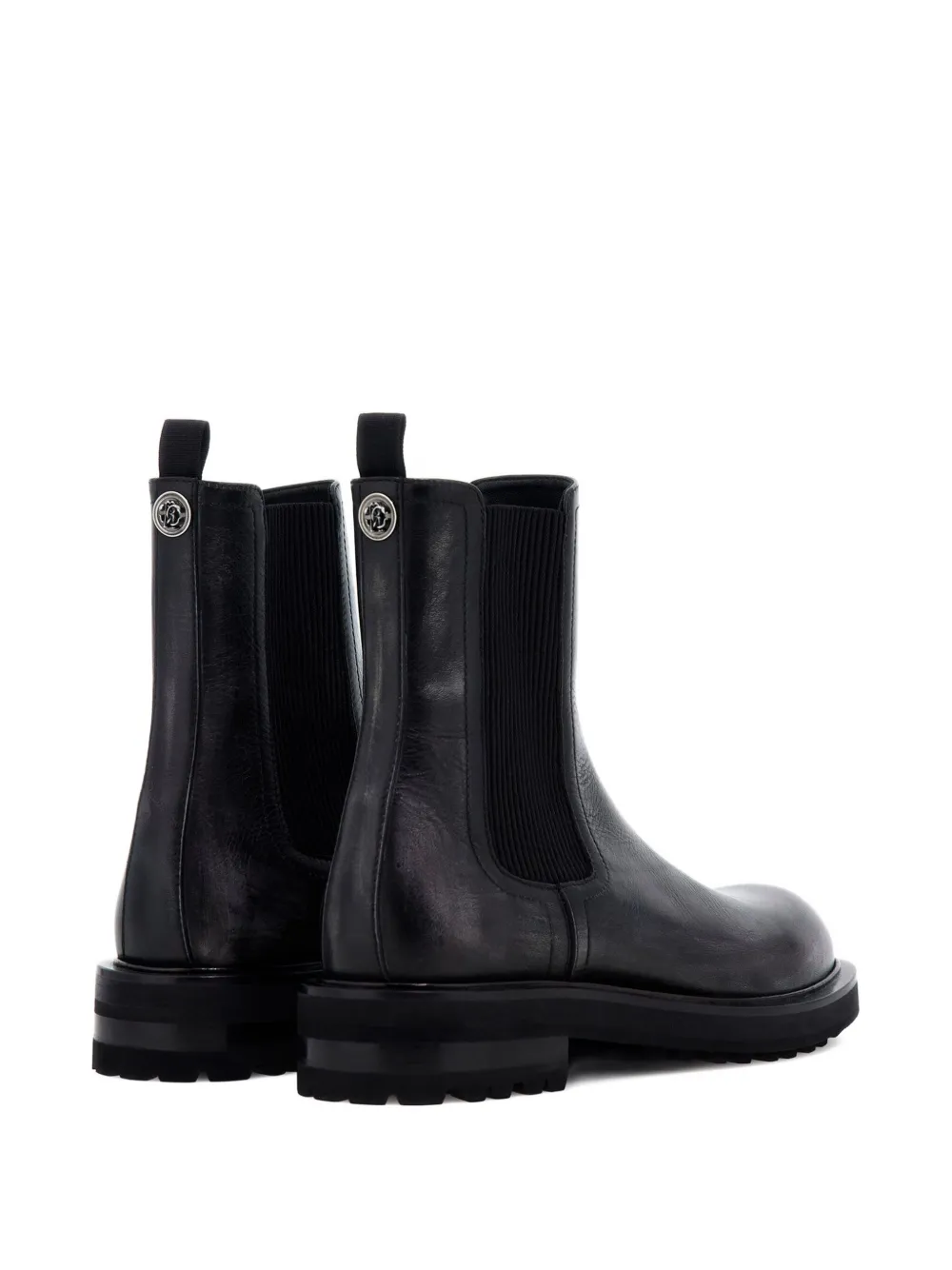 Roberto Cavalli logo-plaque boots Black