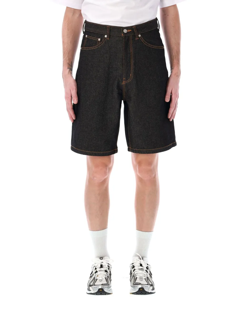 XLarge patch detailing denim shorts - Nero