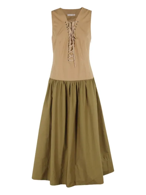 Ulla Johnson Denia lace-up detail maxi dress