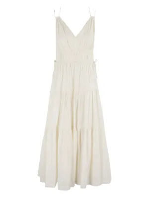 Ulla Johnson Ella Halterneck Midi Dress | White | FARFETCH