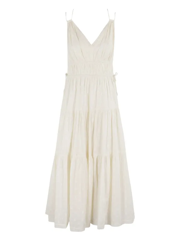 blue gold white black dress Maddox Strapless Sweetheart Light Blue Glitter Gown
