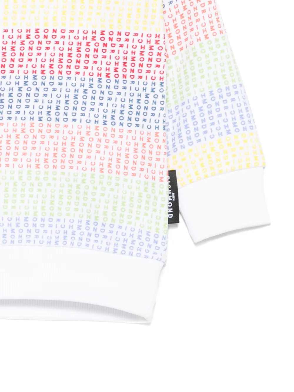 John Richmond Junior Sweater met logoprint Wit