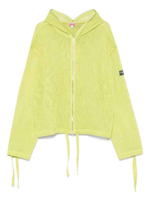 Kenzo hoodie en mesh à fermeture zippée