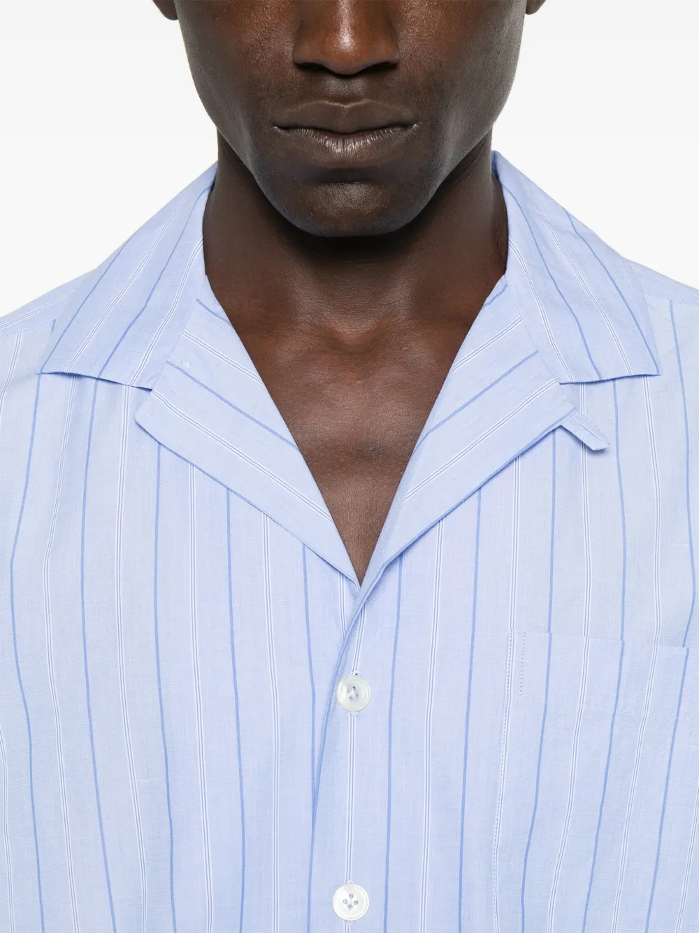 Lardini Gestreept overhemd Blauw