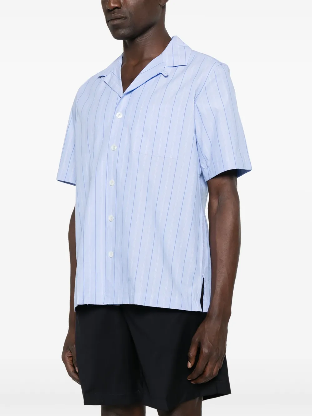 Lardini Gestreept overhemd Blauw