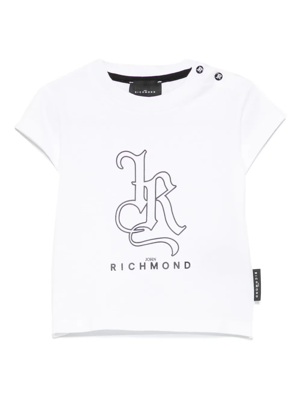 John Richmond Junior T-shirt met logoprint Wit