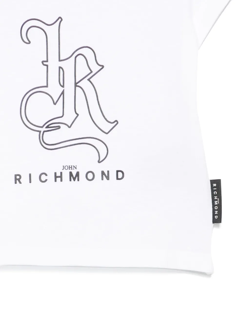 John Richmond Junior T-shirt met logoprint Wit