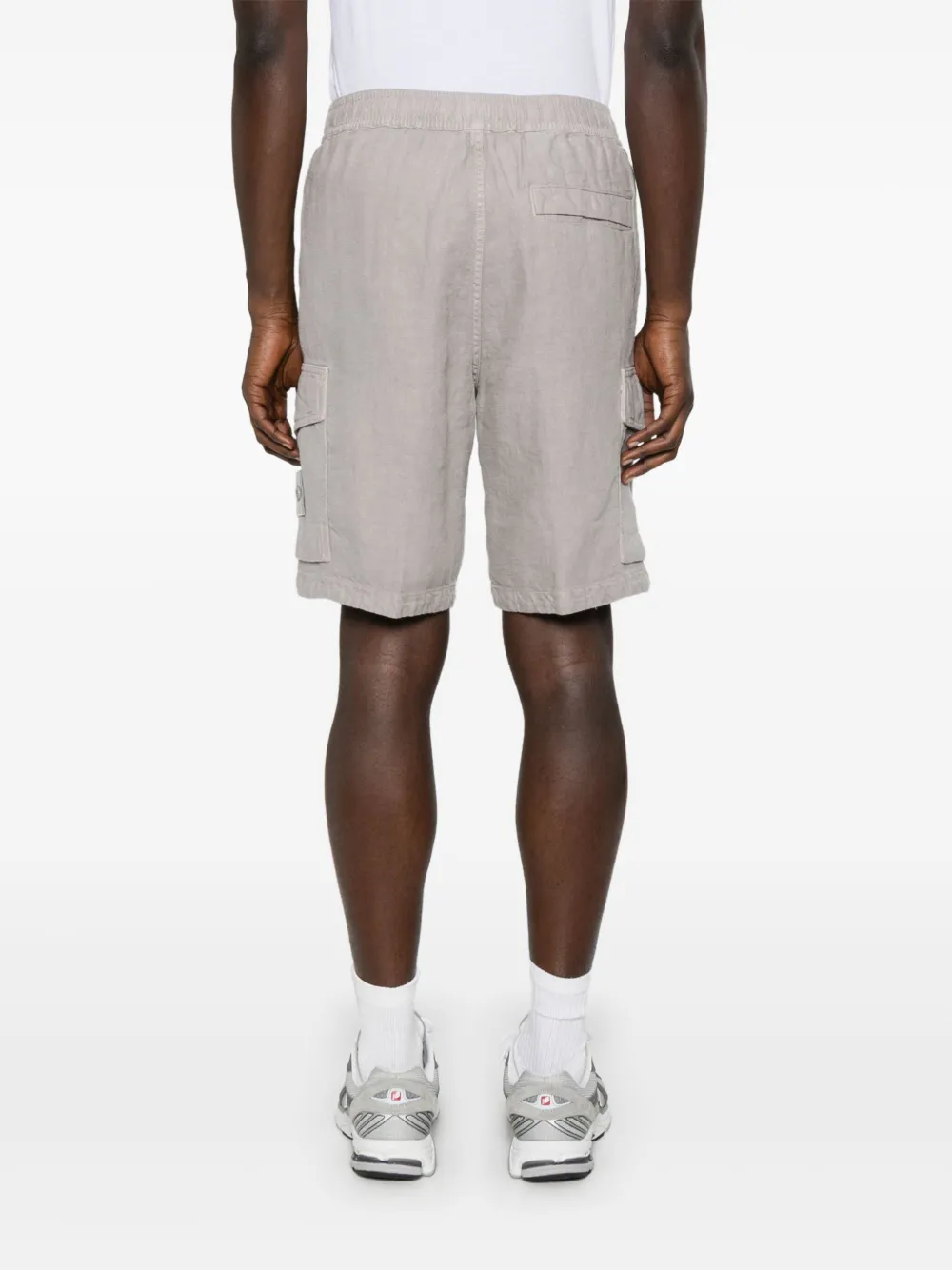 Stone Island Shorts met Compass-logopatch Grijs