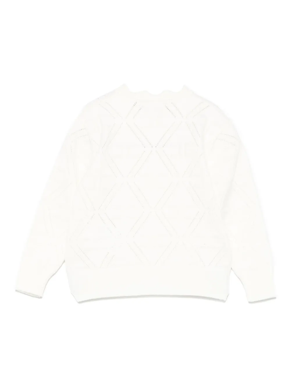 Elisabetta Franchi La Mia Bambina embossed-monogram cardigan | Cardigans | Image 2