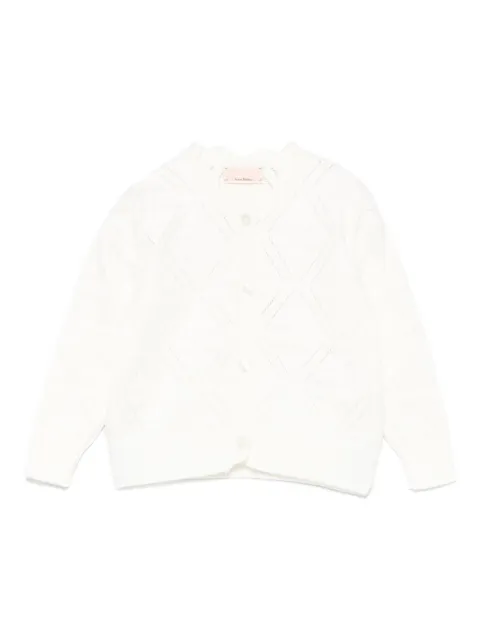Elisabetta Franchi La Mia Bambina embossed-monogram cardigan