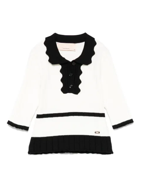 Elisabetta Franchi La Mia Bambina top con ribete en contraste