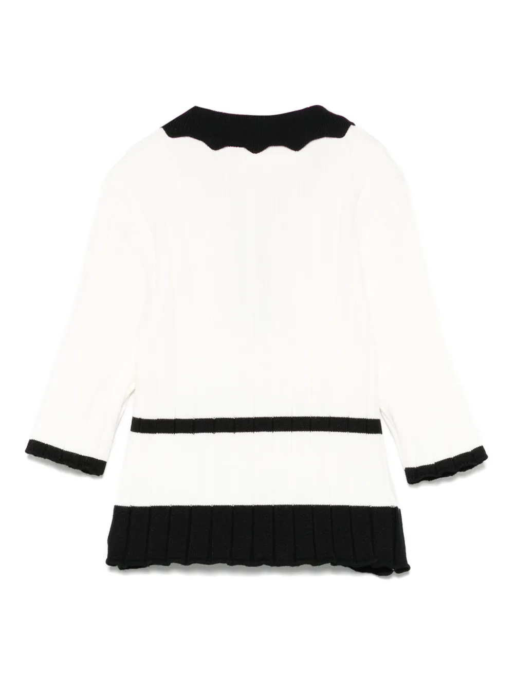 Elisabetta Franchi La Mia Bambina Top met contrasterende afwerking Wit