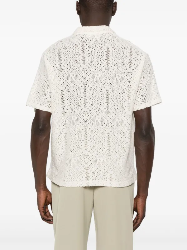 Represent Camisa De Crochê | Branco | FARFETCH BR