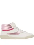 ABICA Jane metallic-panel high-top sneakers - Neutrals