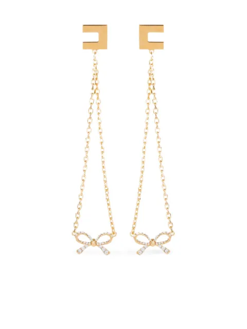 Elisabetta Franchi logo-plaque earrings 