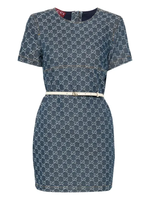 Gucci vestido corto con motivo GG