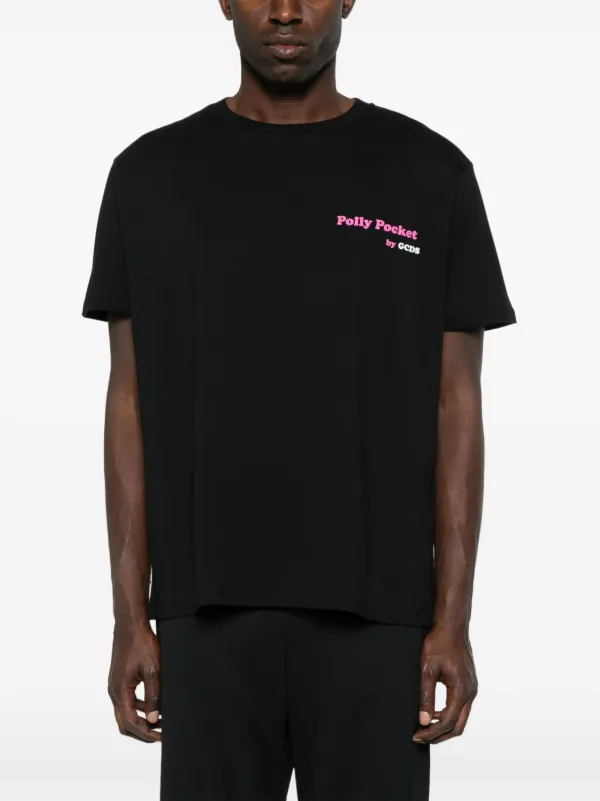 GCDS x Polly Pocket Pizza T-shirt | Black | FARFETCH