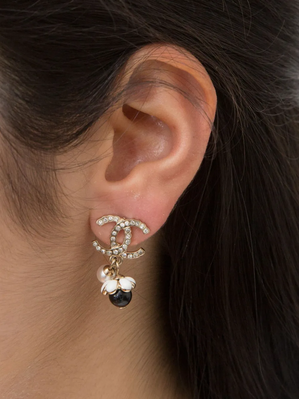 CHANEL Pre-Owned aretes con logo CC 2000 | Image 2