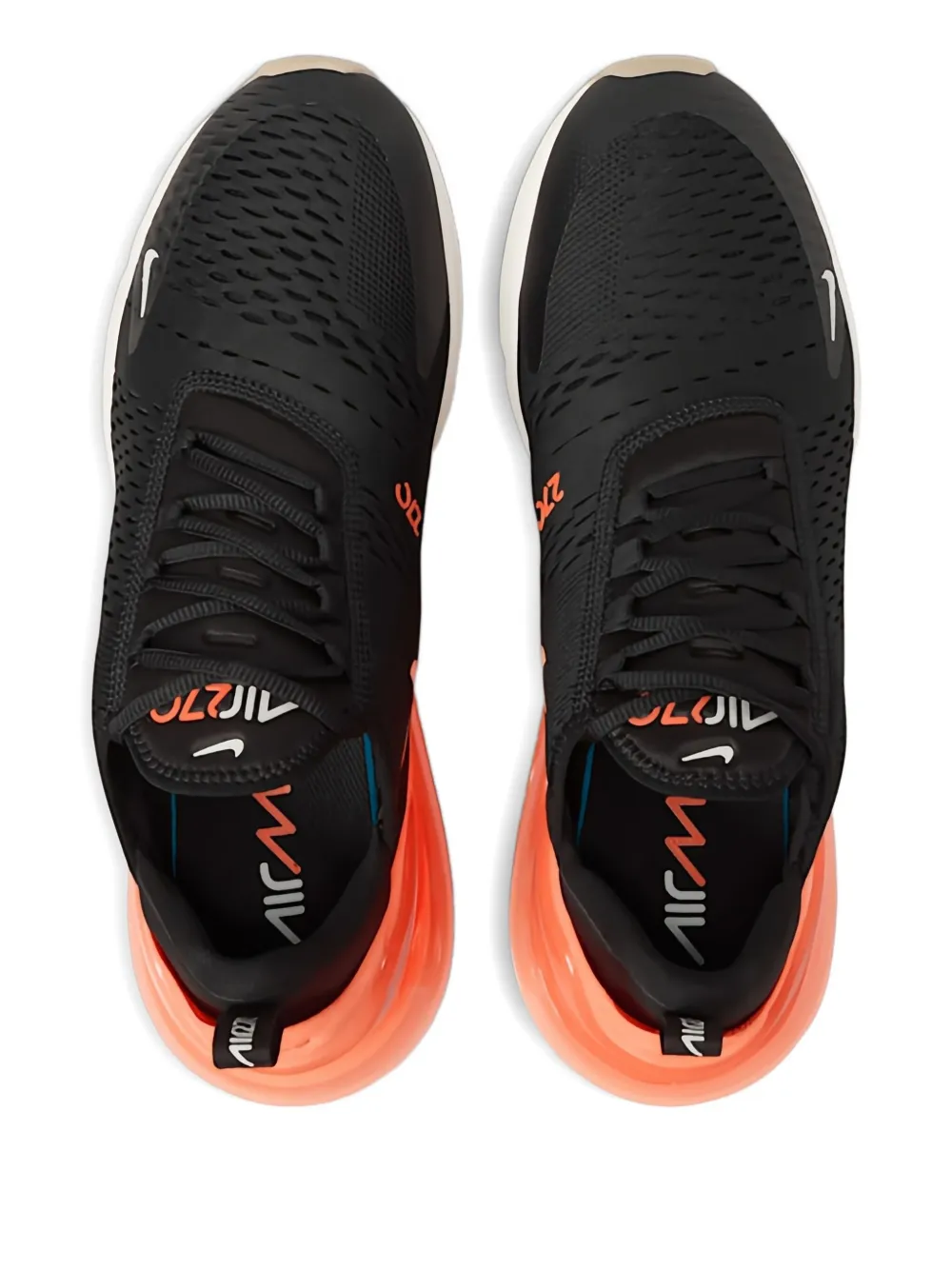 Nike Air Max 270 "Black Total Orange-Bright Crimson" sneakers Zwart
