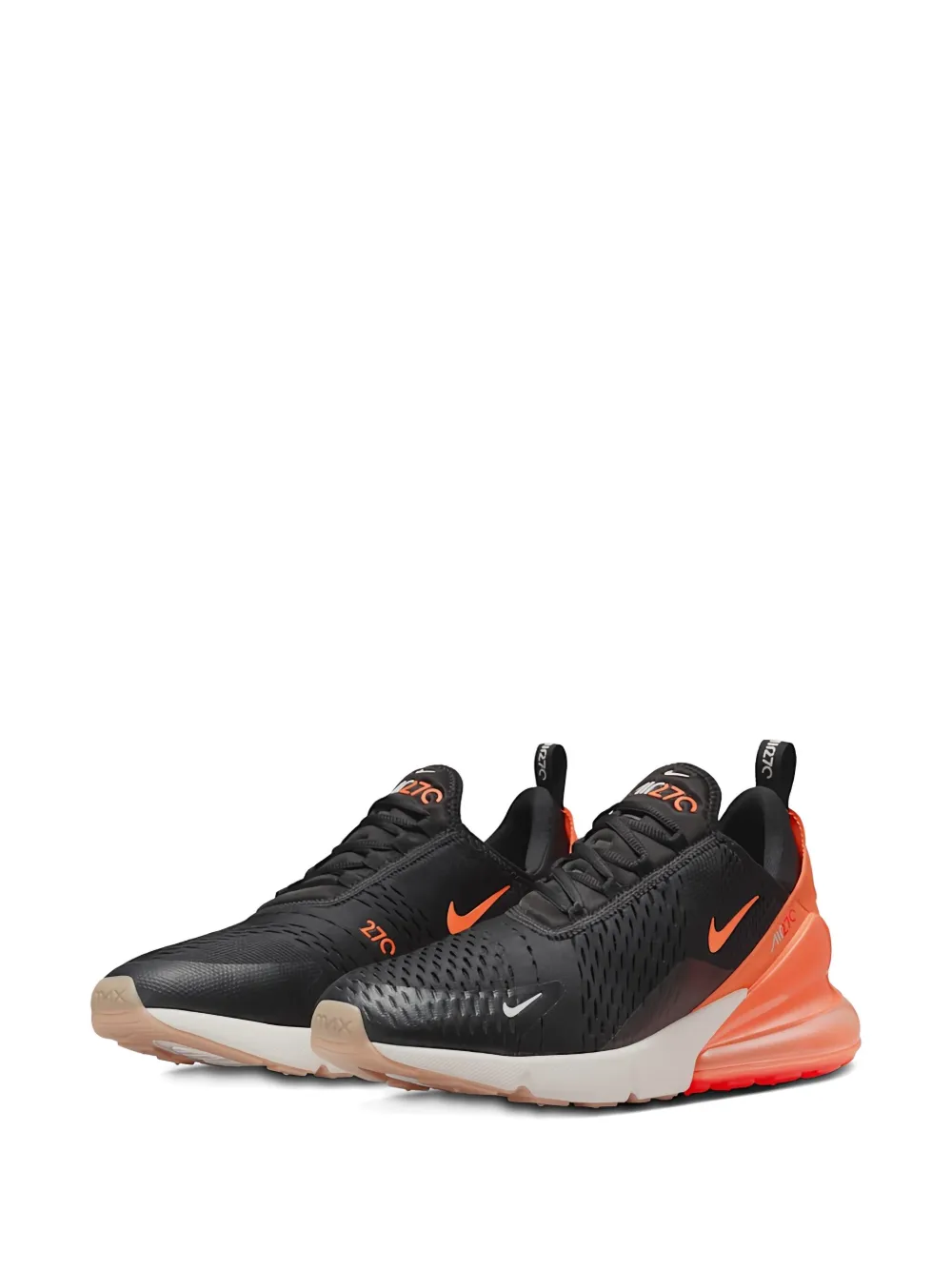 Nike Air Max 270 "Black Total Orange-Bright Crimson" sneakers Zwart