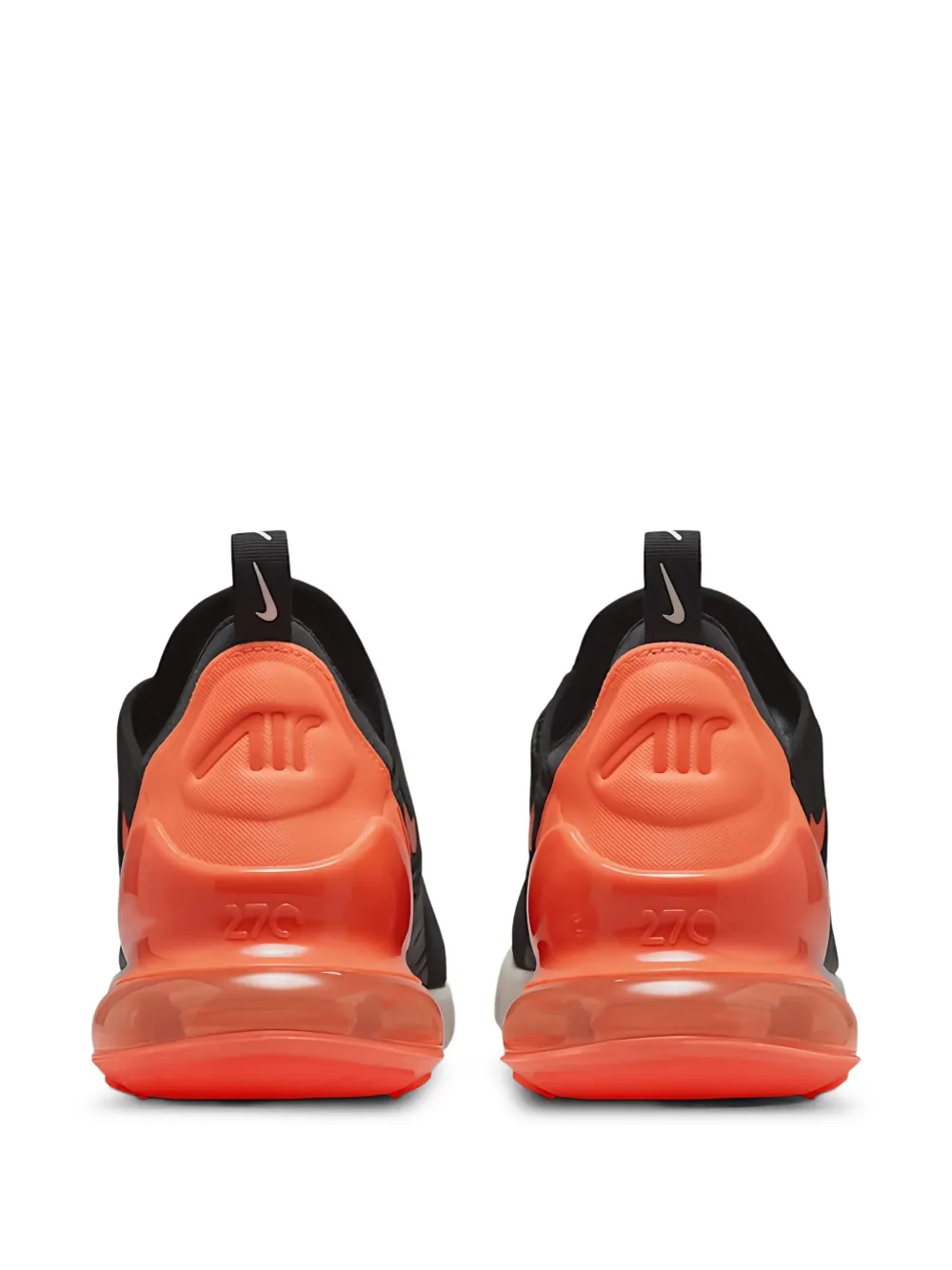 Nike Air Max 270 "Black Total Orange-Bright Crimson" sneakers Zwart